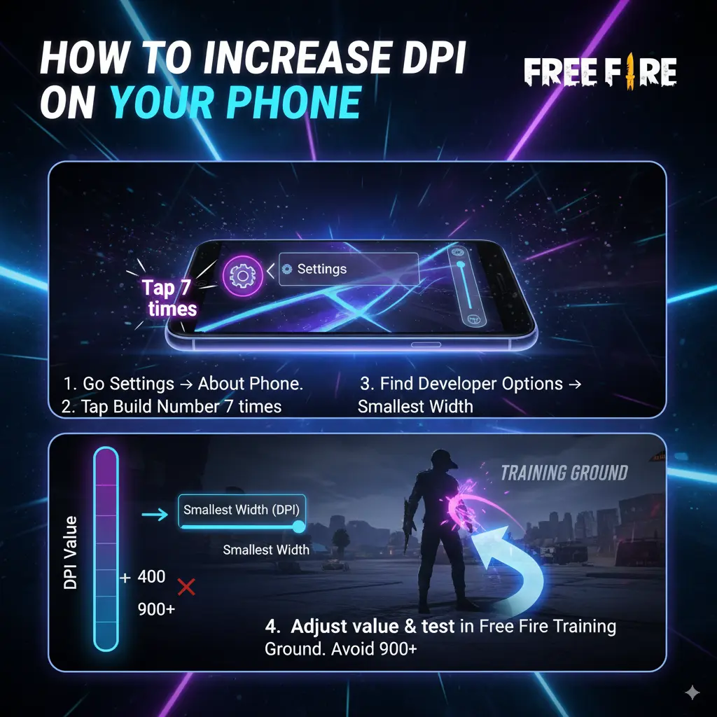 Free Fire DPI Setting