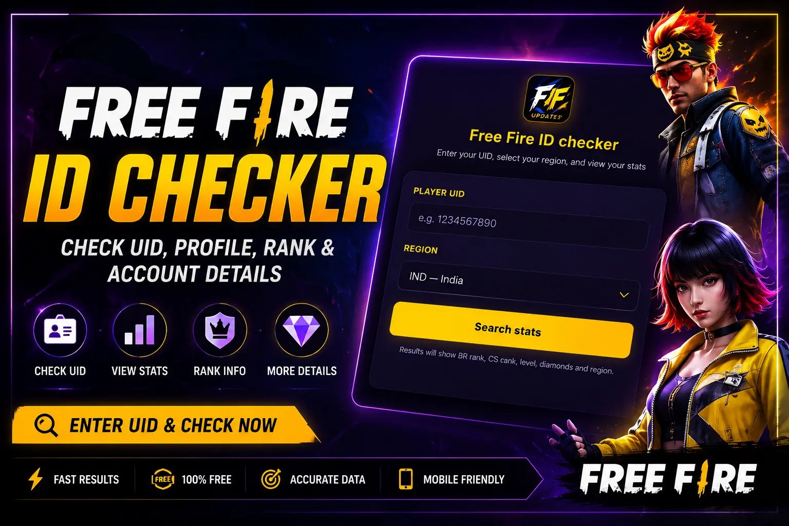 Free Fire id checker