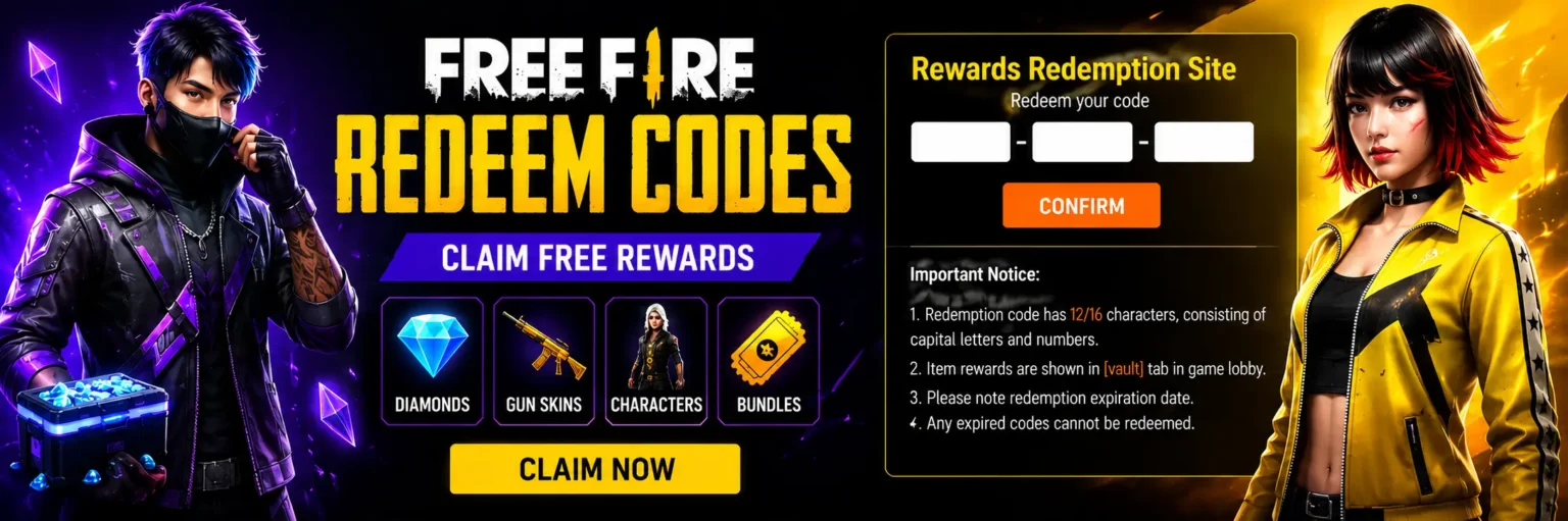freefire redeem code